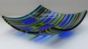 fused and slumped glass (250mm squared)