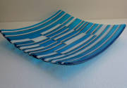 fused and slumped glass (300mm squared)