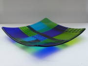 fused and slumped glass (300mm sq)