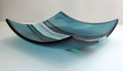 fused and slumped glass (250mm sq)