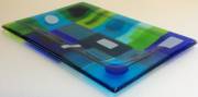 Fused and slumped glass (330mm x 230mm)