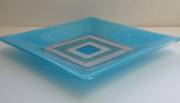 Fused and slumped glass (280mm sq)