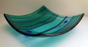 Fused and slumped glass (250mm sq)