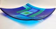 Fused and slumped glass (300mm sq)