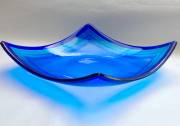 Fused and slumped glass (250mm sq)