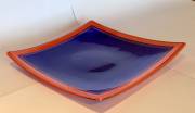 Fused and slumped glass (380mm sq)
